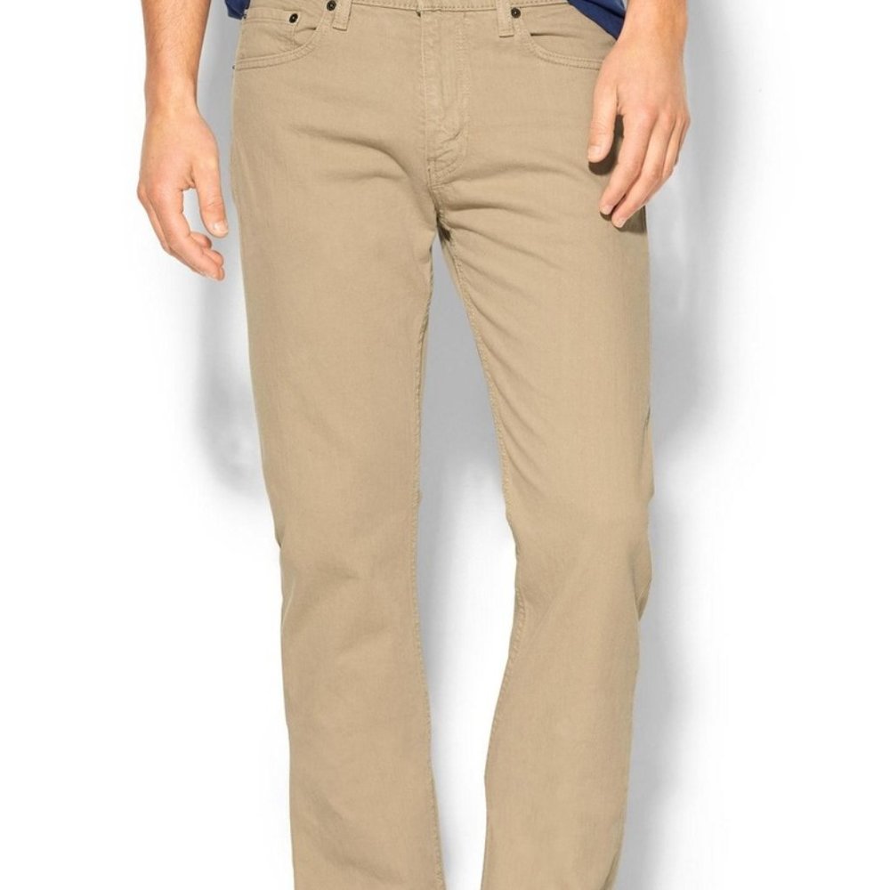 Levi's 513 Slim Straight Jeans 31x32 Beige / Tan